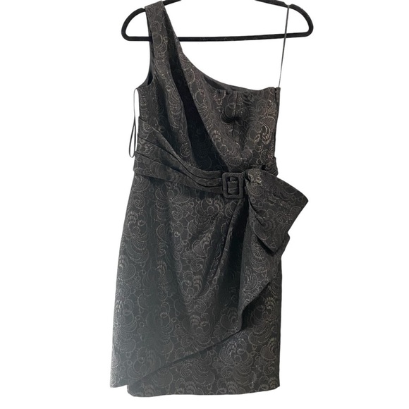 Luisa Spagnoli black detailed sparkly cocktail dress size 42 - Picture 1 of 7